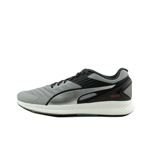 PUMA Ignite Casual Shoes Men Low Top Gray/Black