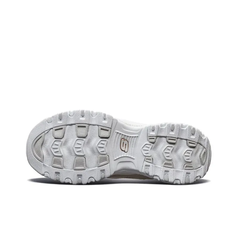 Skechers D'LITES Cushioned Breathable Slip-Resistant Low-Top Casual Shoes Women's Light Pink-4
