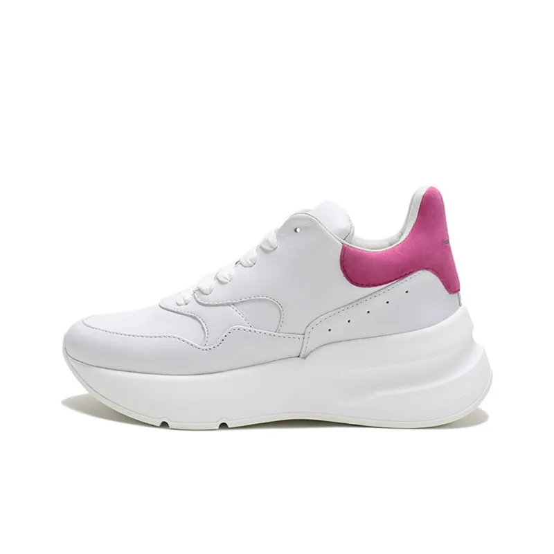 Alexander McQueen Oversized Runner Sneakers 'White Rose Pink' Women's-0