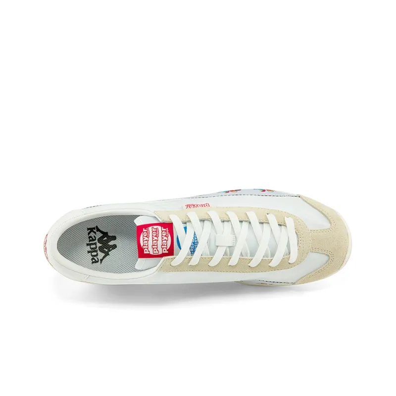 Kappa Cushioned Slip Resistant Abrasion Resistant Low Top Casual Shoes Unisex White-4