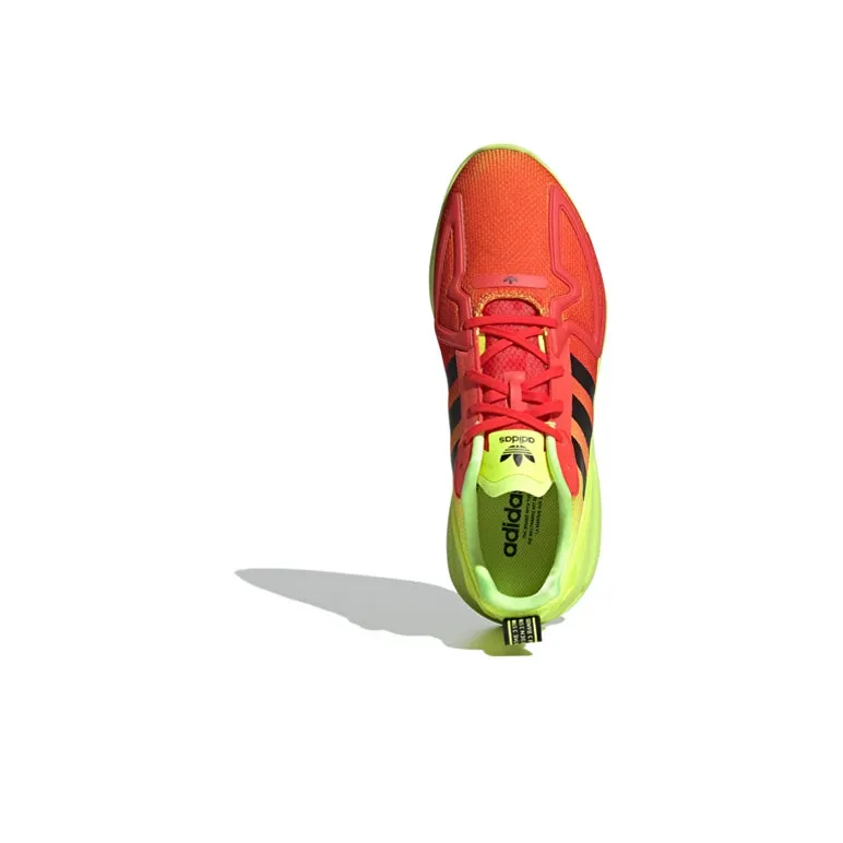 Zx 2K Adidas Originals Flux 'Solar Yellow Hi Res Red'-4