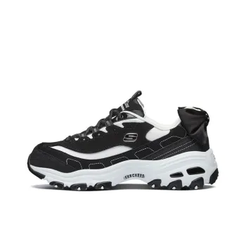 Skechers D Lites 1.0 Running Shoes 'Black White' Women's