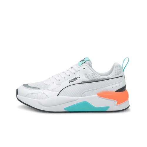 PUMA X-RAY Casual Shoes Unisex Low-Top White/Orange/Blue