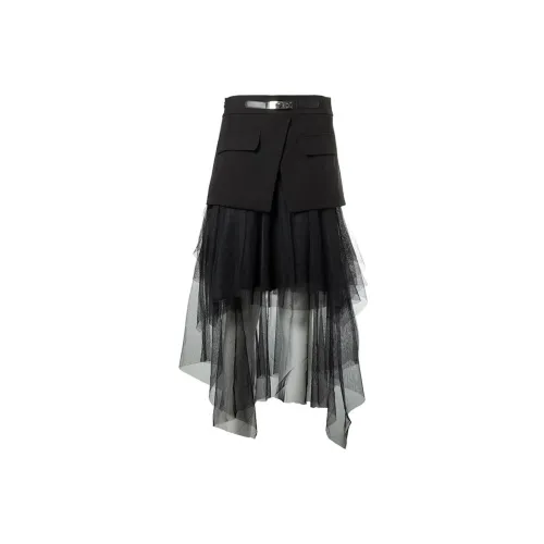 LOFT SHINE Casual Long Skirts Women's Black