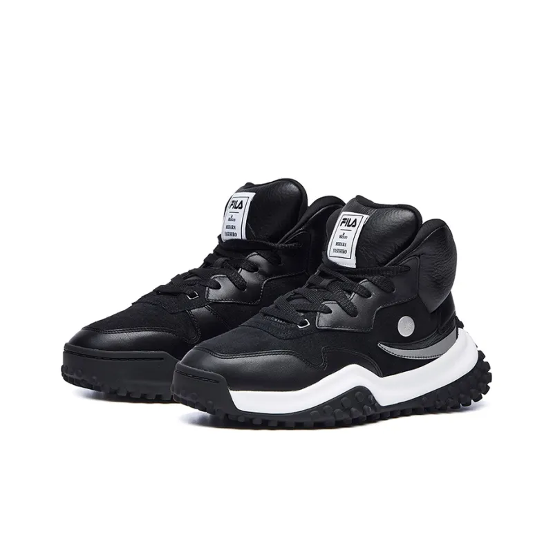 Mihara x FILA FM-2 2 Cushioning Anti-Slip And Wear-Resistant High-Top Athletic Shoes Women's Black-2