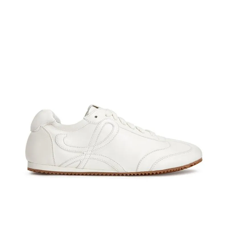 LOEWE Ballet Runner Low Top Casual Shoes Women's Cotton White-1