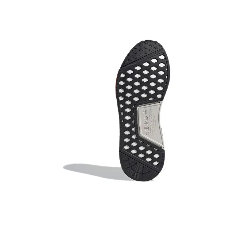 Adidas Nmd R1 Black Silver Solar Red-5