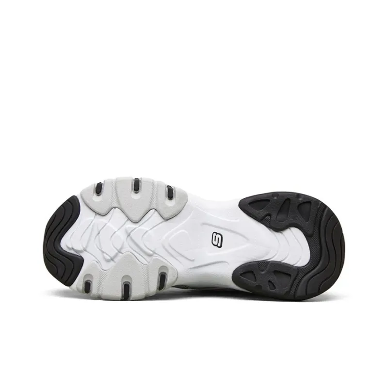 Skechers D Lites 3.0 Air Low Top Running Shoes White/Black/Pink Women's-4