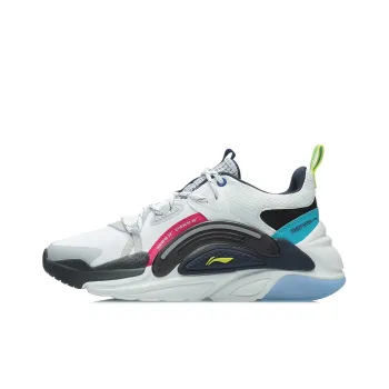 LINING Spark Casual Shoes Unisex Mid Top Black/White/Blue/Red