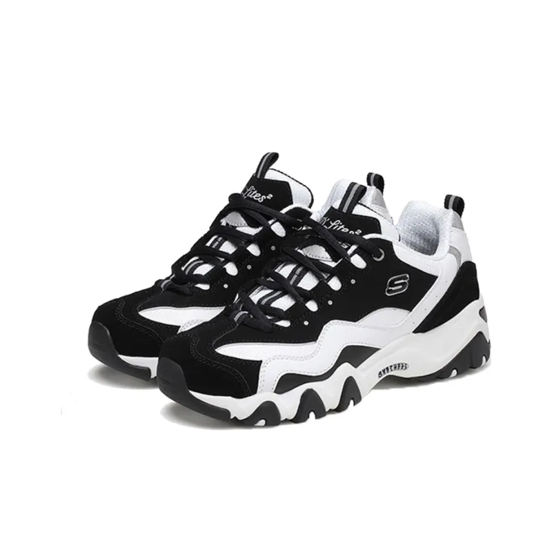 Skechers D'lites Gs White/Black Women's-1
