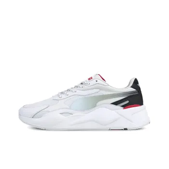 PUMA Scuderia Ferrari Race RS-X Anti-Slip And Wear-Resistant Lightweight Low-Top Casual Shoes Unisex Gray White