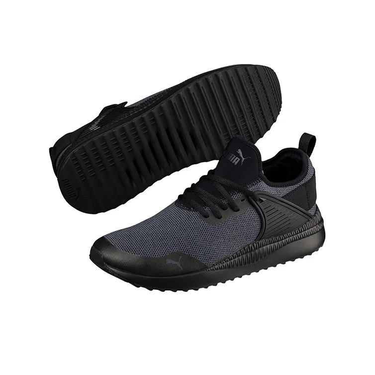 PUMA Pacer Next Cage Knit Running Shoes Black/Grey Women's-4