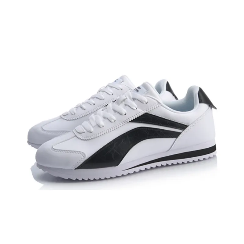 LiNing 3K Slip Resistant, Abrasion Resistant, Lightweight Low Top Sports Casual Shoes Men's White Black-2
