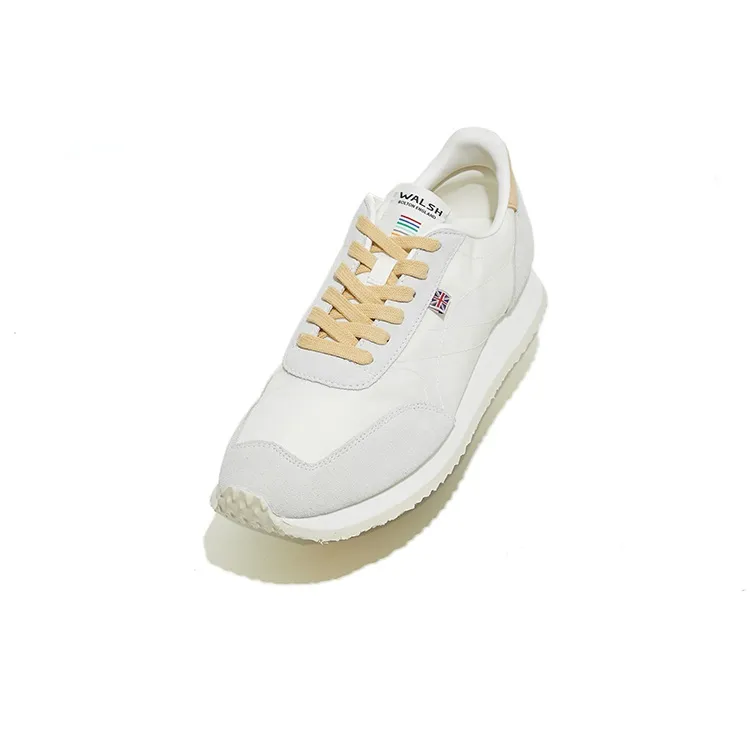 Norman Walsh Tdl Casual Shoes Unisex Low Top White/Custard-4