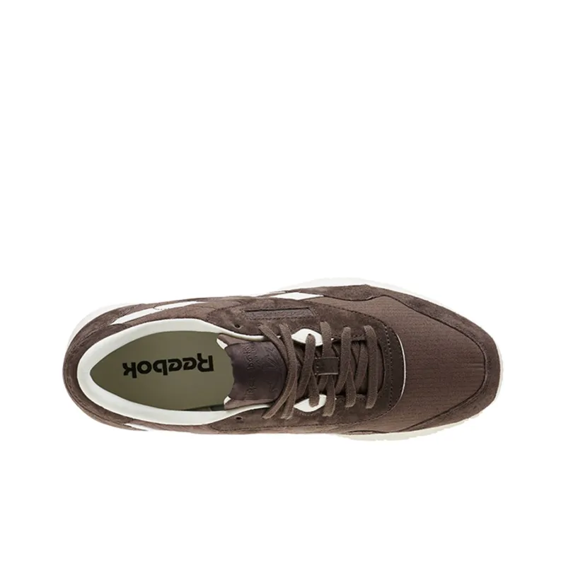 Reebok Classic Nylon Sktn Running Shoes Brown/White-2