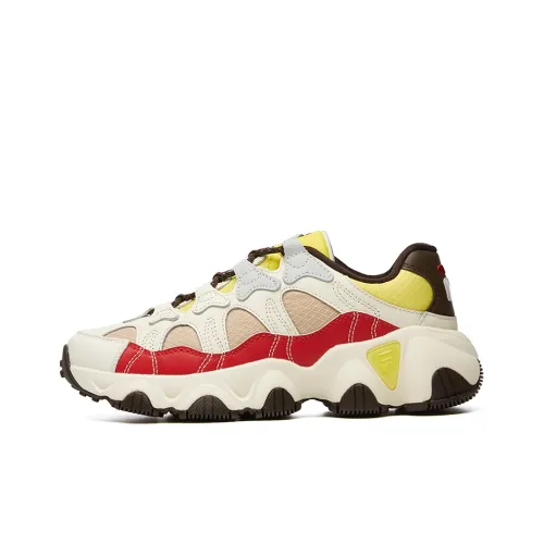 FILA Jagger Low Running Shoes White/Red/Yellow Women's