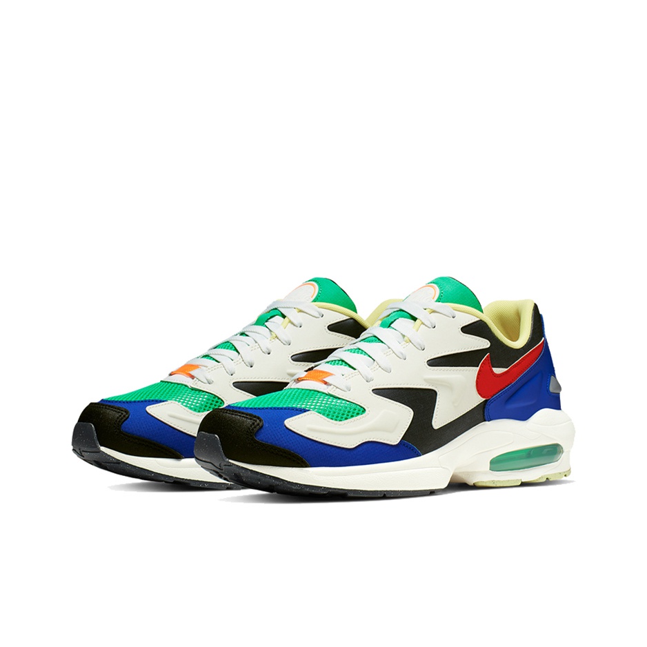 Nike Air Max2 Light Dark Obsidian Sail Racer Blue US M 10