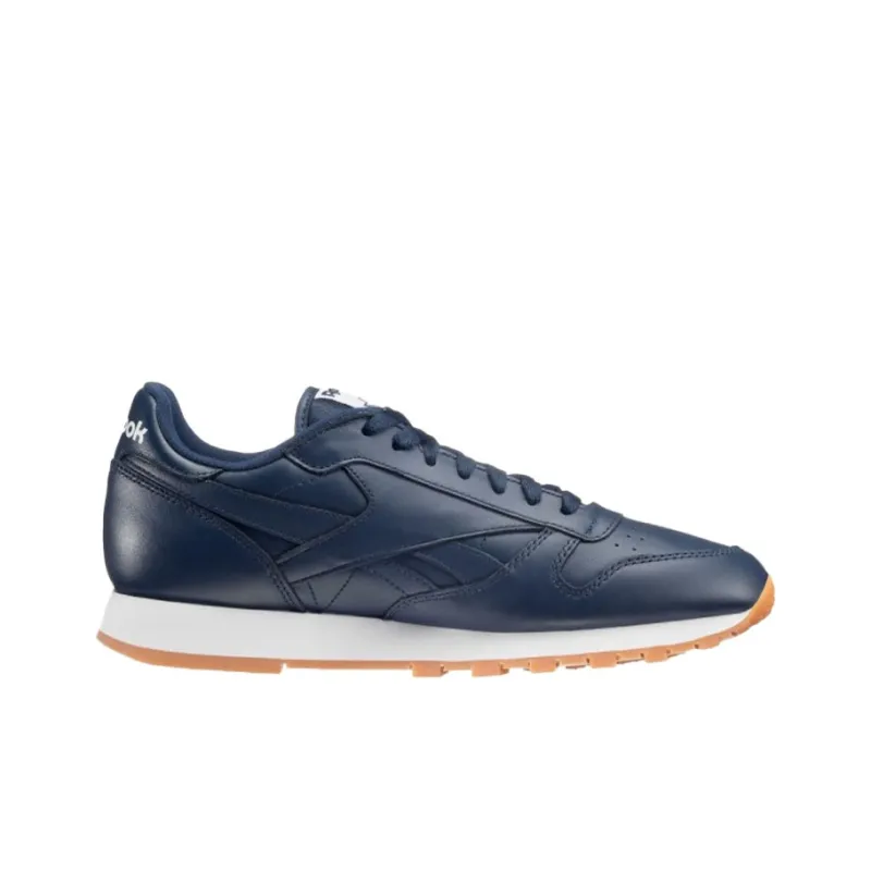 Reebok Classic Leather Gum Low-Top Casual Shoes Men's Marine Blue-1
