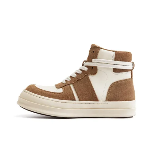 MADEN Skateboard Shoes Unisex High-Top Brown