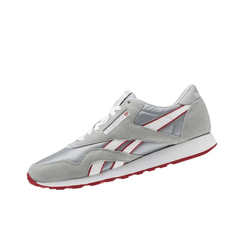 Reebok Classic Nylon Casual Shoes Men Low Top Gray/Red-2