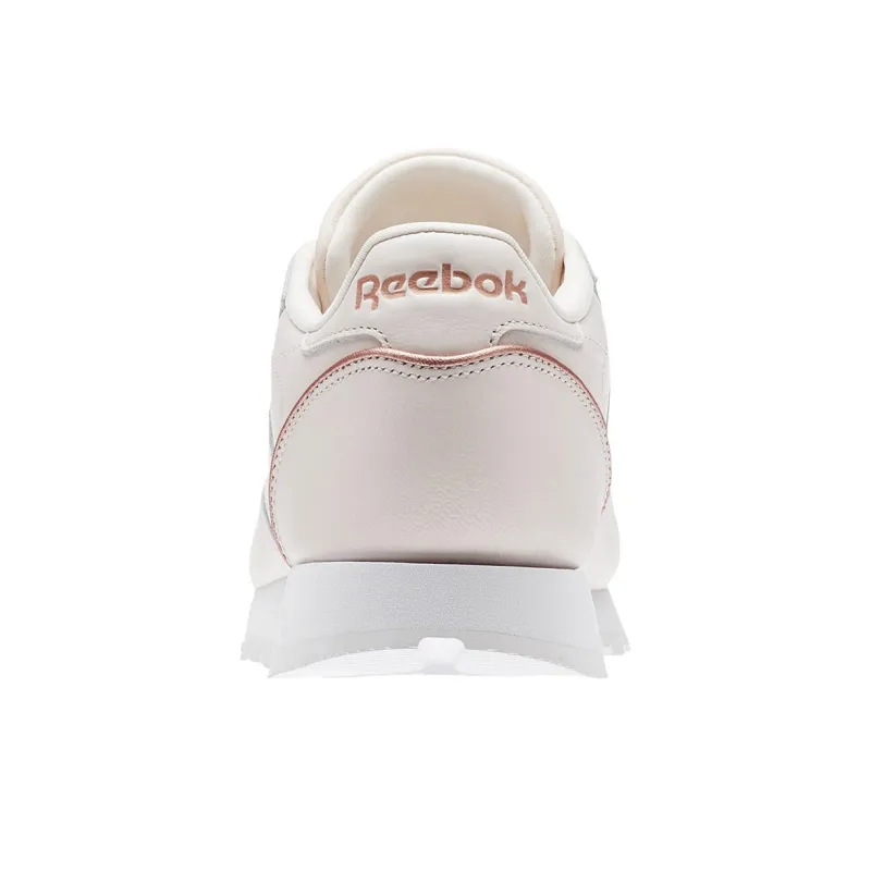 Reebok Classic Leather Hw Running Shoes Pink/Gold Women's-4