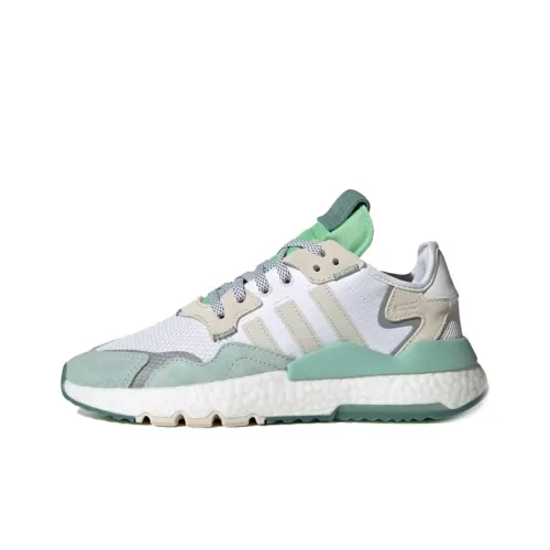 Adidas Originals Nite Jogger Casual Shoes Women's Low-Top White/Brown/Green