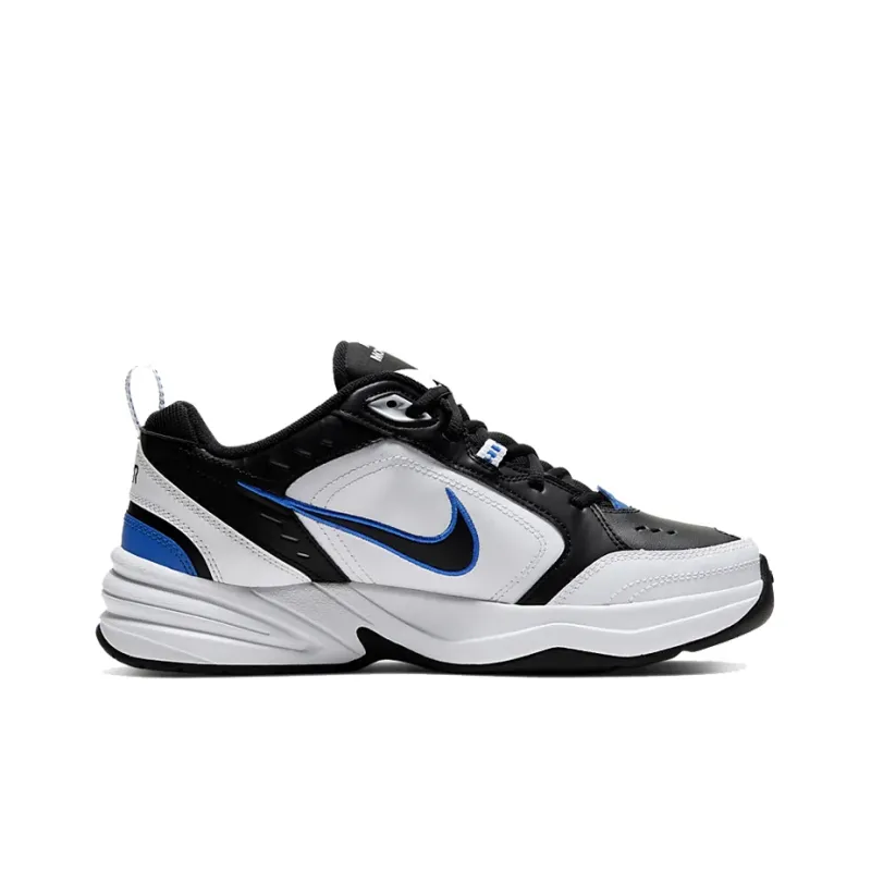 Nike Air Monarch Iv Black White Royal Blue-1