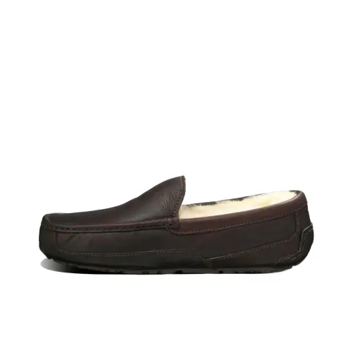 UGG Ascot Leather Slipper 'Brown'