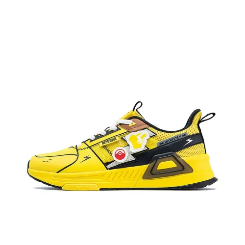 Pokemon X 361° QU!KFOAM Running Shoes Men Low-Top Yellow/Black