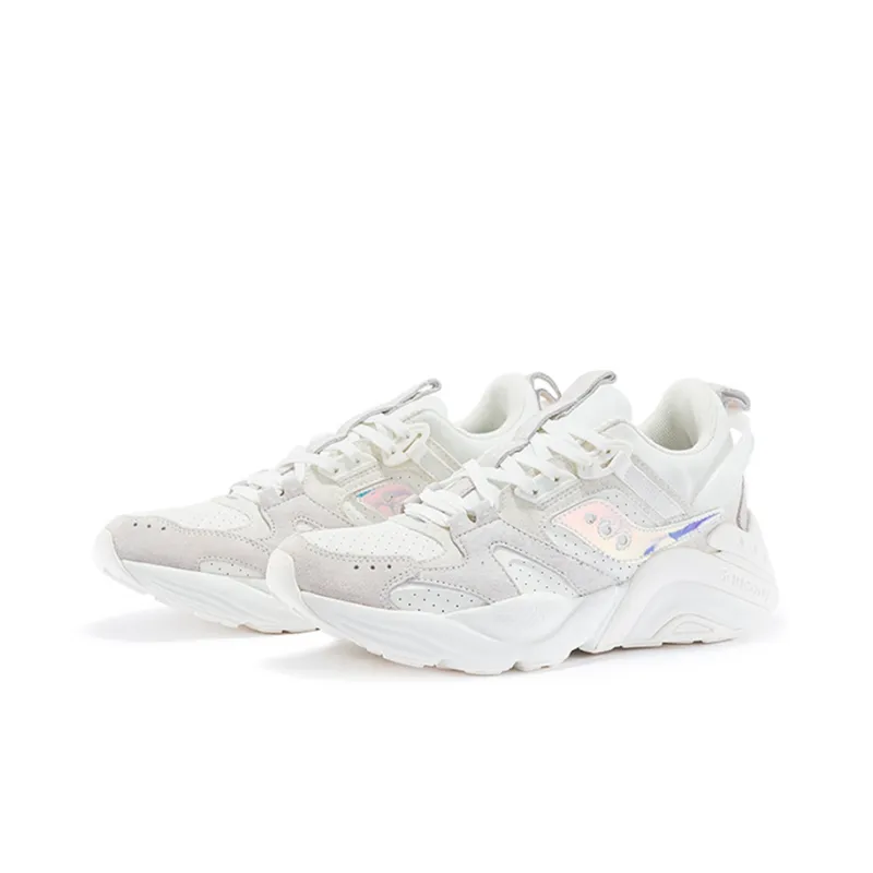 Saucony Gram 9000 Winter Cushioning Anti Slip Wear Resistant Breathability Low Top Casual Shoes Women's Ecru-2