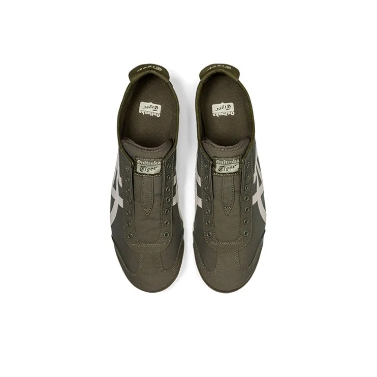 Onitsuka Tiger Mexico 66 Slip-On Olive Green White-4