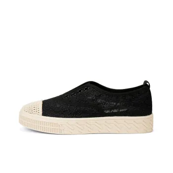 OMS Skateboard Shoes Women's Low Top Black/Apricot