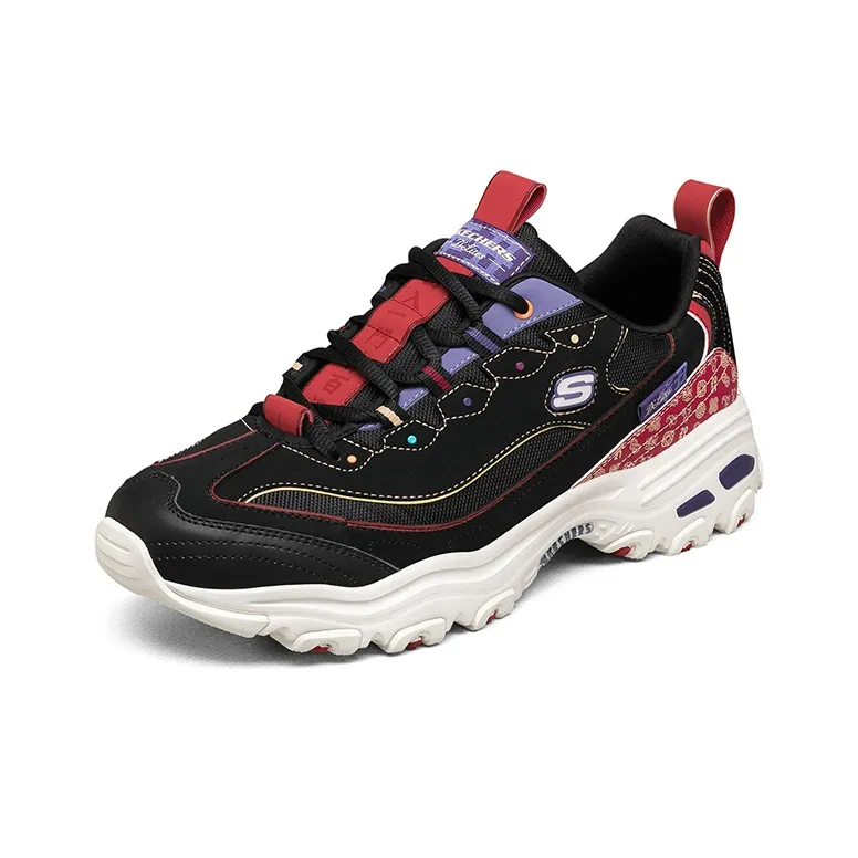 Skechers D Lites Low Top Running Shoes Black-2