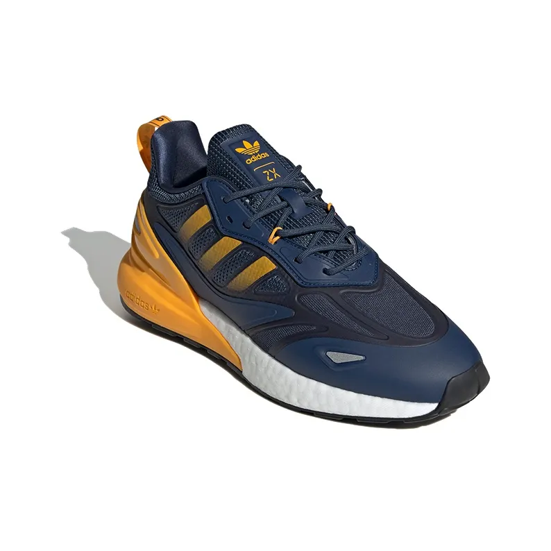 Adidas Zx 2K Boost 2.0 Crew Blue Semi Solar Gold-2