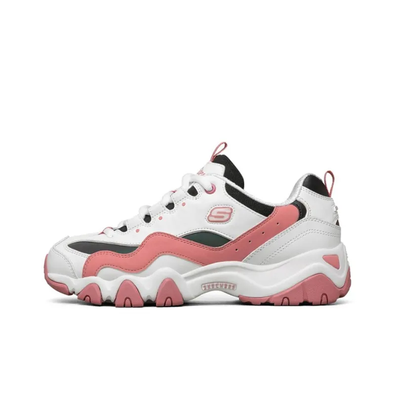 Skechers D'lites 2.0 Running Shoes White/Black/Pink Women's-0