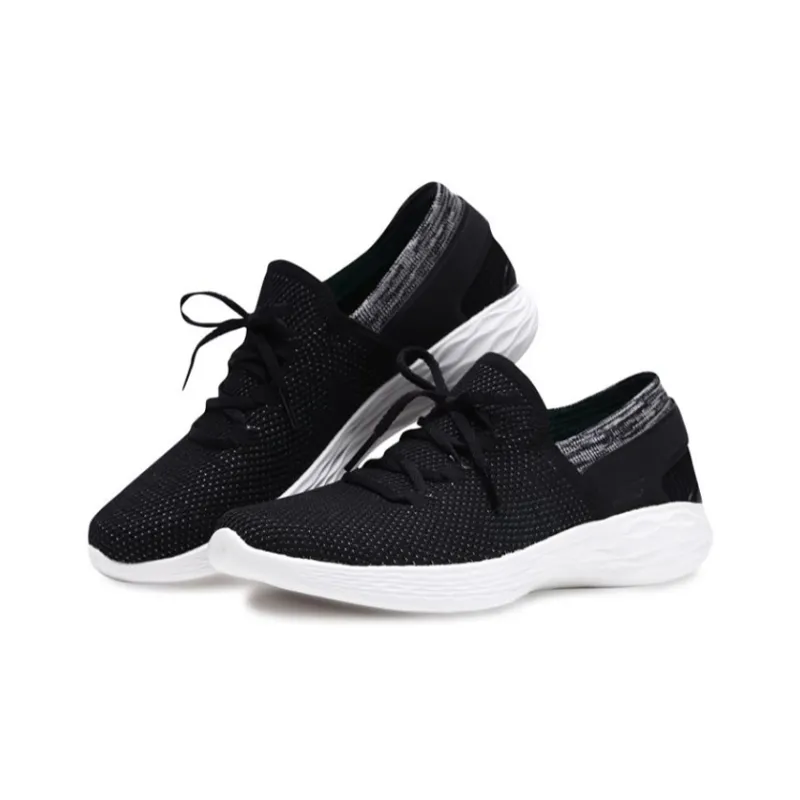 Skechers You Running Shoes Black/White Women's-2