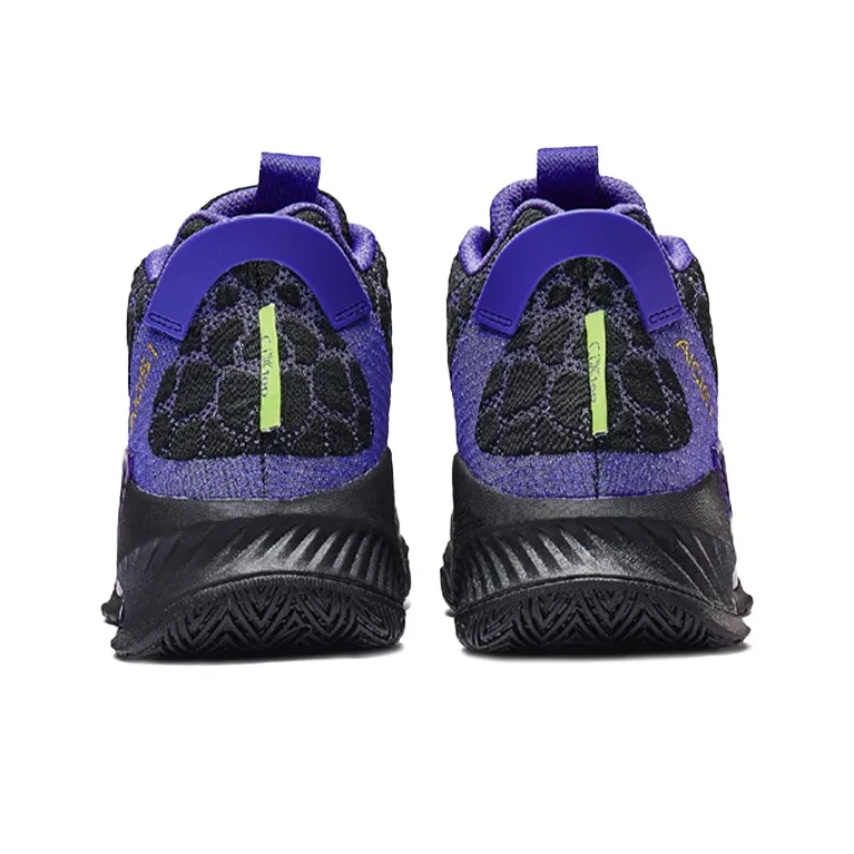 XTEP Cushioning Anti Slip And Wear Resistant High Top Basketball Shoes Men's Black Purple-3