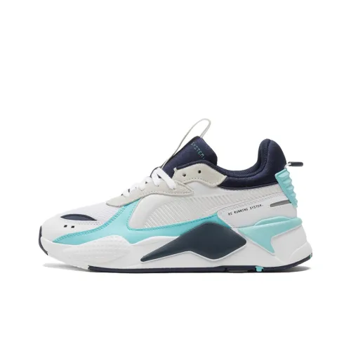 PUMA RS-X Casual Shoes Unisex Low-Top Dark Blue/Sky Blue/White