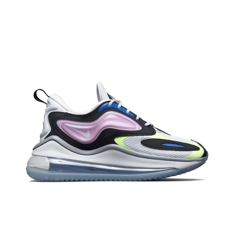 Nike Air Max Zephyr Cushioned Slip Resistant Low Top Casual Shoes Women's White Purple Black-1