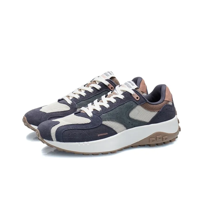 LiNing CF Tencel Damask Low-Top Sports Casual Shoes Men's Oat Gray-2
