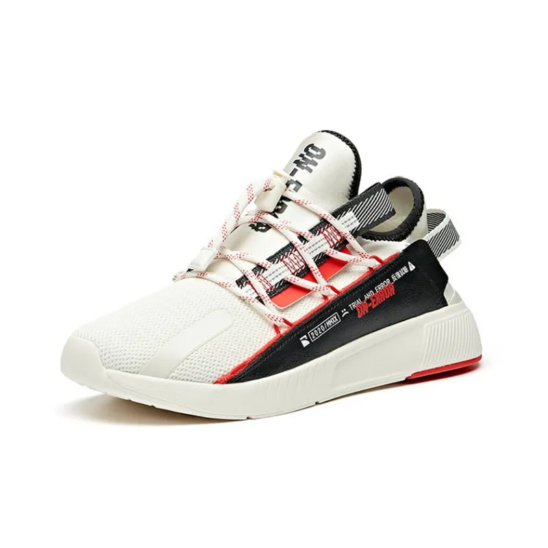 ANTA Casual Shoes Men Low-Top White/Black/Red-1