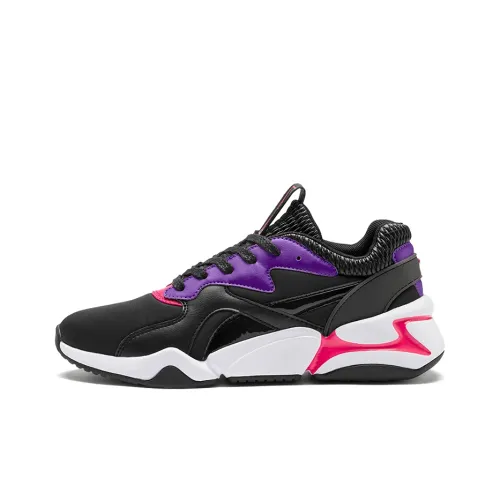 PUMA Nova Casual Shoes Women's Low-Top Black/White/Pink/Purple