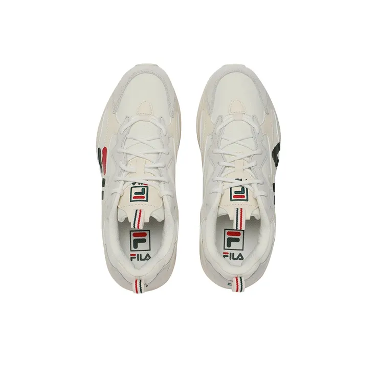 FILA Ray Tracer Linear Low Top Running Shoes Grey/Black/Red-3