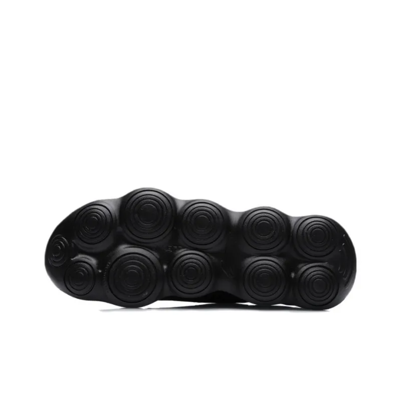 LiNing Soft Bubble Cushioning Anti Slip And Wear Resistant Low Top Sports Casual Shoes Black Purple-3