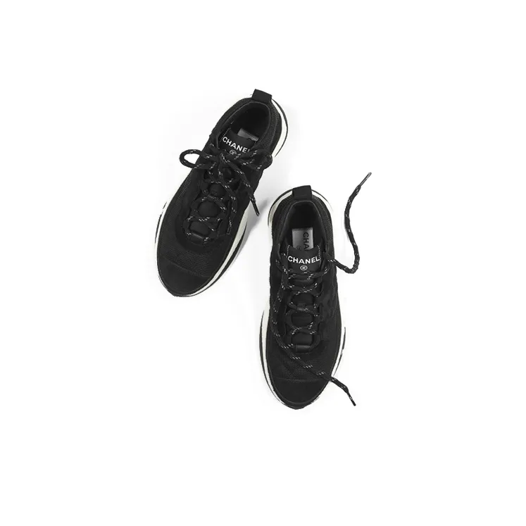 CHANEL Trainers Casual Shoes Women's Black-3