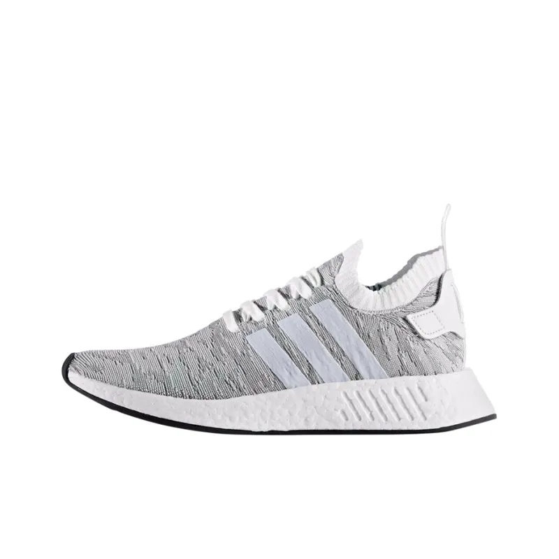 Adidas Nmd R2 Primeknit White Black-0