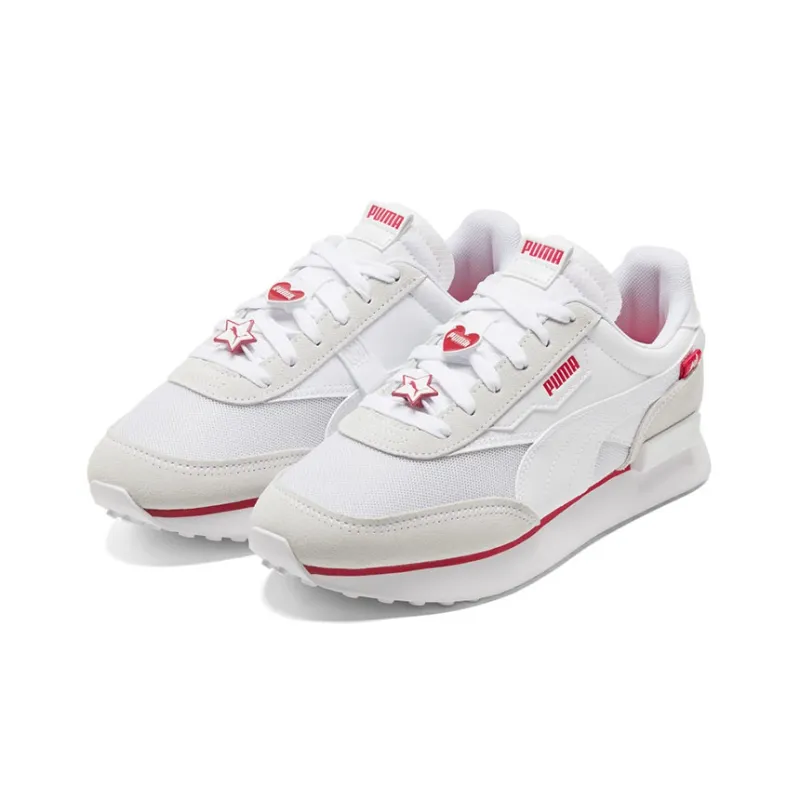 PUMA Future Rider Galentine's Day White Virtual Pink Women's-2