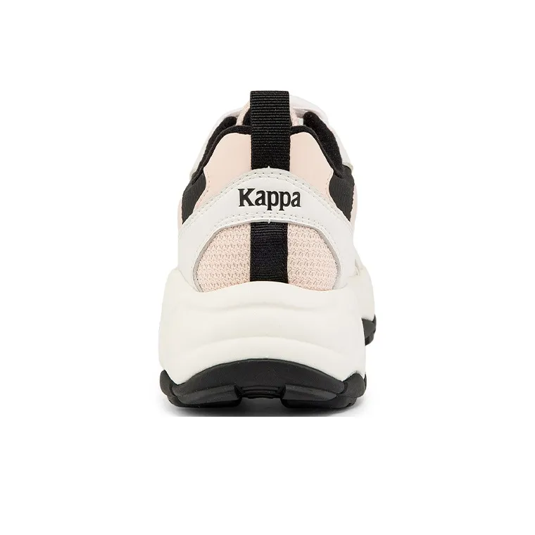 Kappa Breathable Lightweight Low-Top Casual Shoes Unisex Pink White Black-5
