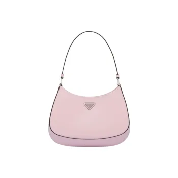 PRADA Cleo Shiny Leather Shoulder Bag Handbag Shoulder Bag Women's Snow Pink