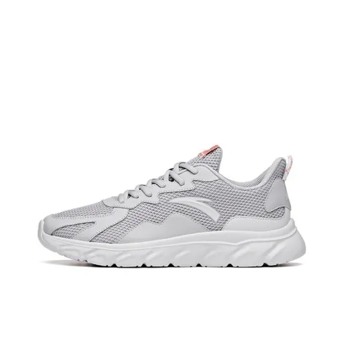 Anta Cushioning, Abrasion Resistant, Breathable, Lightweight Low Top Casual Shoes Men's Gray